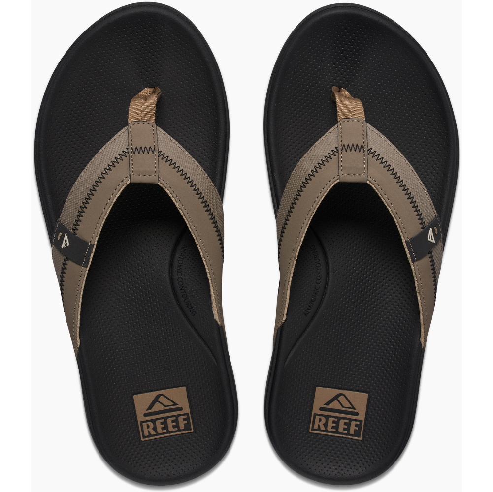 2026 Reef Mens Cushion Phantom 2.0 Sandals CJ5513 - Fossil / Raven